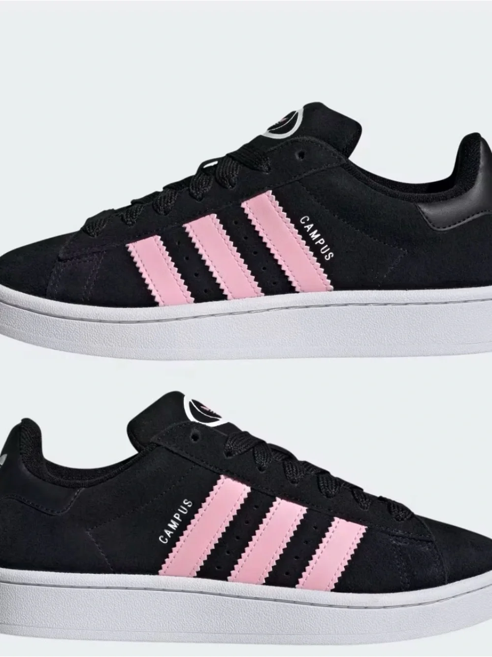 adidas Campus 00s Black Pink Suede Sneakers Y2K Skate Shoes Size 10 NIB